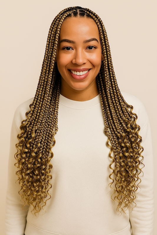 braids for afro hair at Hiikuss Salon in South London