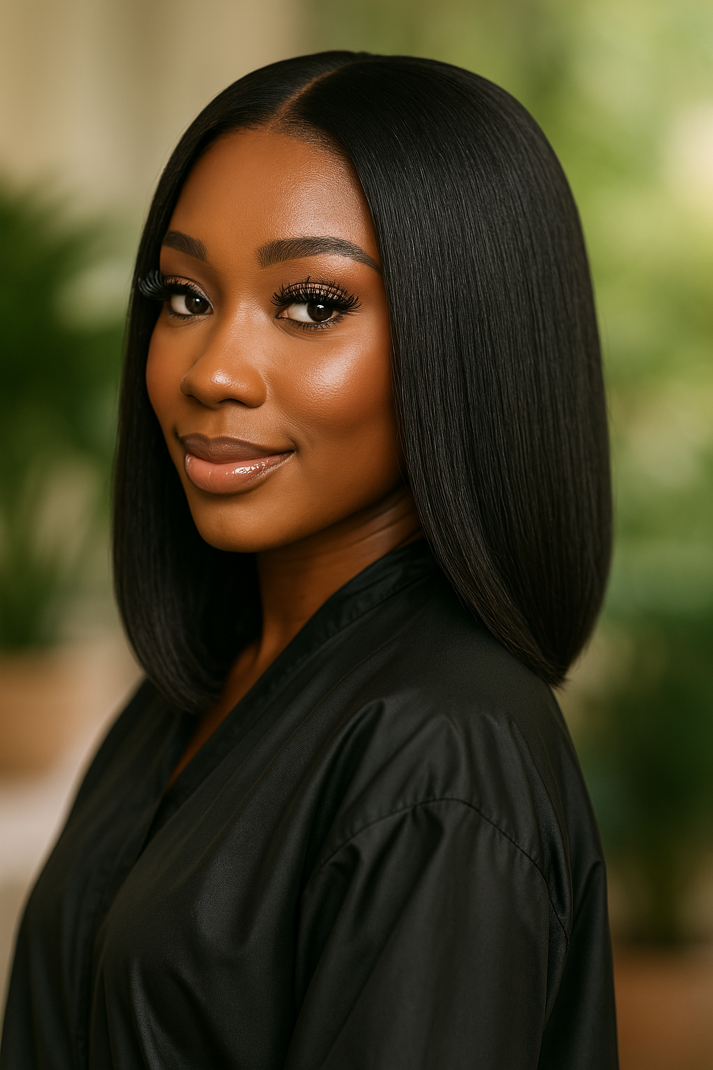 Silk press at Hiikuss Hair Salon Camberwell